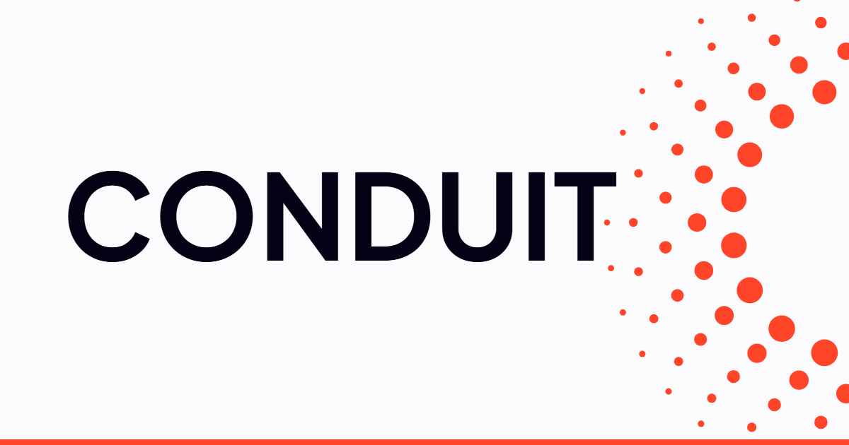 Conduyit Conduit · Software your business actually runs on.